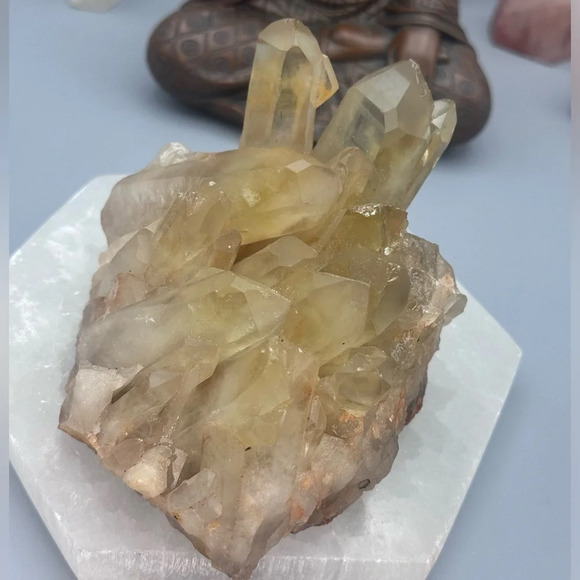 Natural Citrine Cluster Specimen - Picture 3 of 6
